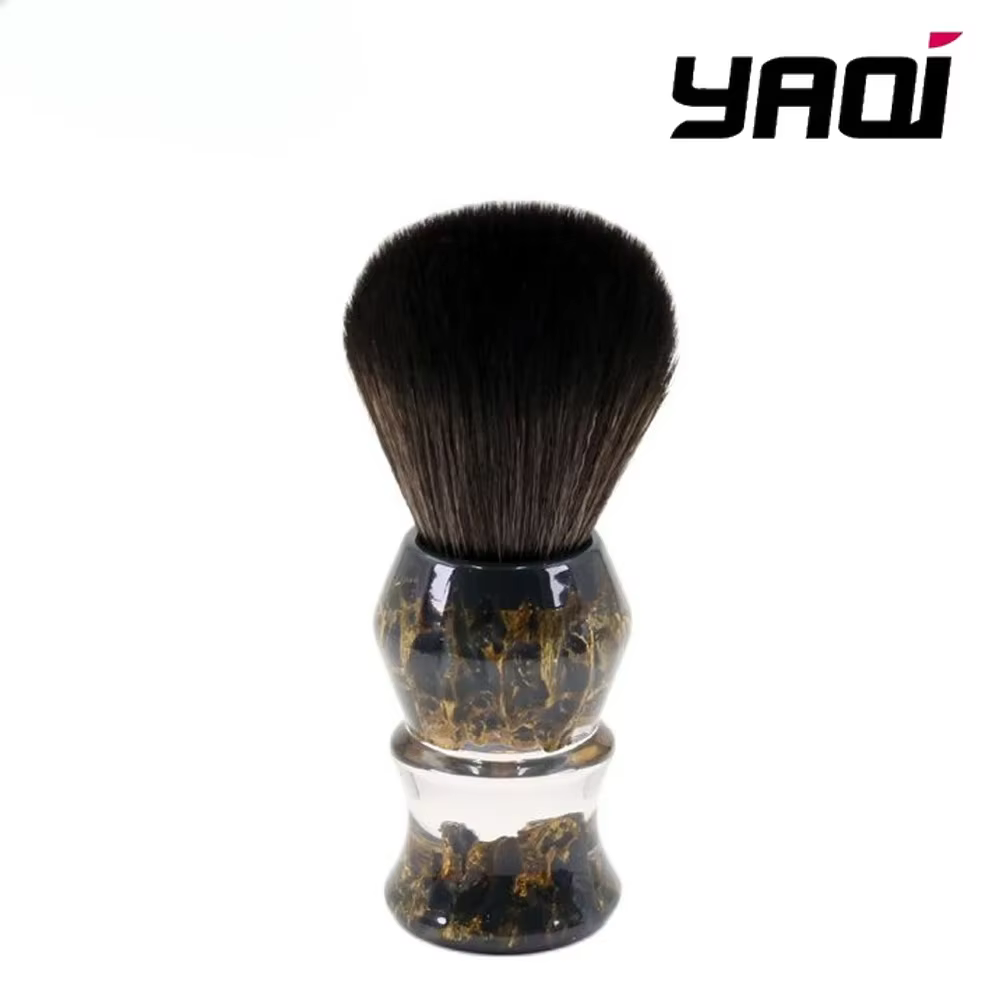 Brosse à raser Yaqi pierres profondes 24mm cheveux synthétiques poignée en résine hommes