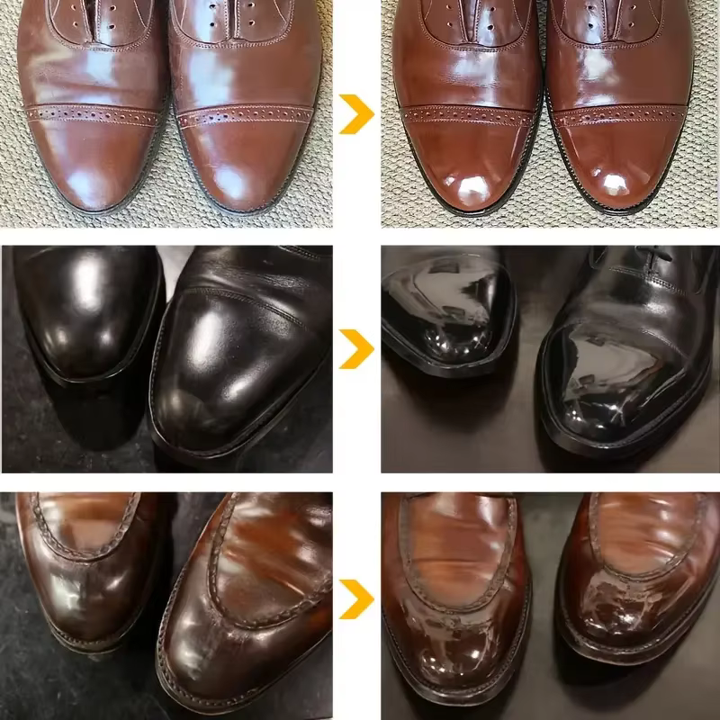 Huile d'entretien naturelle à la cire d'abeille IFUBO pour le cuir - Conditionne et protège les chaussures, les canapés, les sacs, les sièges de voiture - Tous types de cuir
