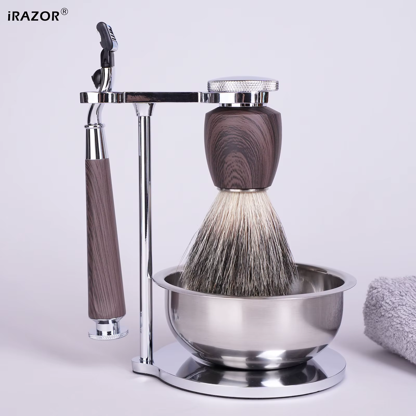 IRAZOR – ensemble de rasage professionnel 3 en 1 pour barbe