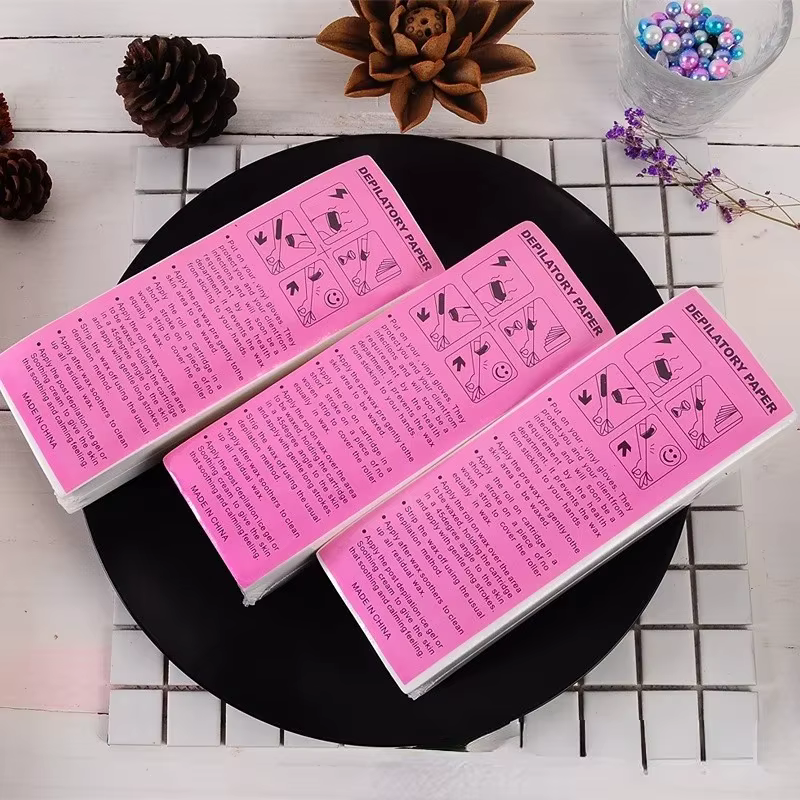 20 pièces/100 pièces épilation cire papier non tissé tissu corps jambe bras