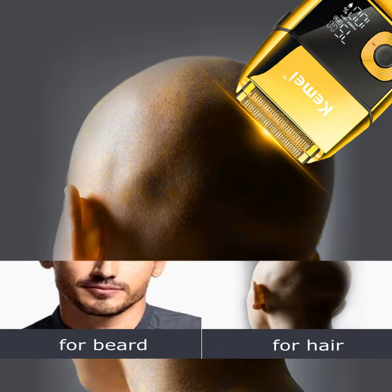 Kemei 2028 barbier professionnel barbe cheveux rasoir pour hommes