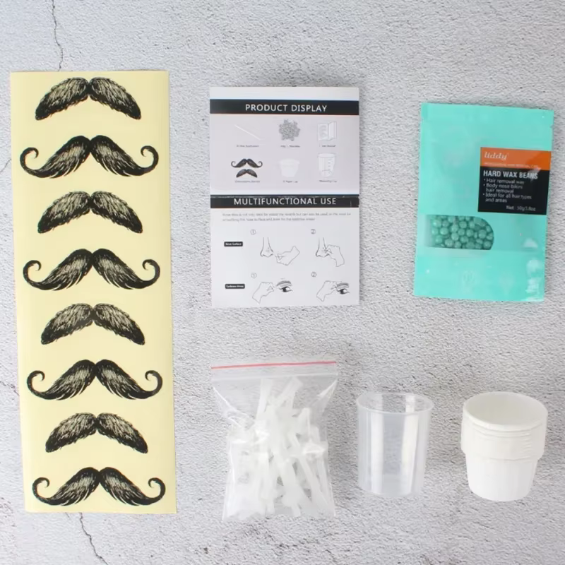Kit de cire de nez indolore portable pour hommes et femmes