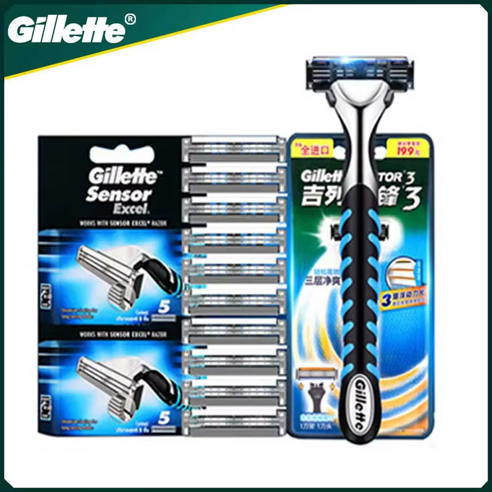Gillette-Rasoir manuel Vector 3 pour hommes