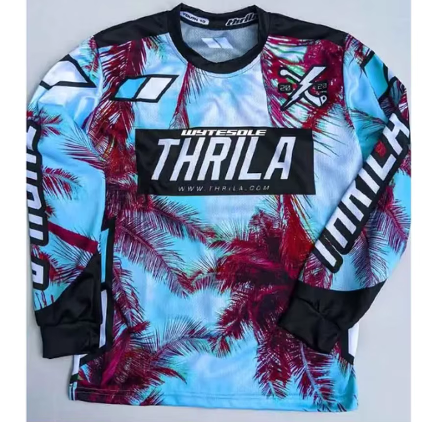 Maillot de moto pour motocross, maillot de descente, maillot de vélo tout-terrain, motocross, endflats, MX, BMX, VTT, moto longue vitesse, pendentifs ocross, 2024