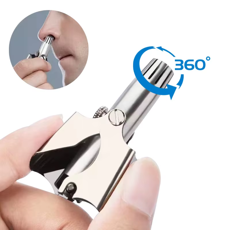 Tondeuse manuelle portable en acier inoxydable pour hommes