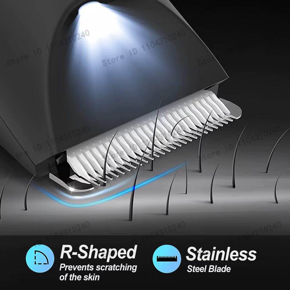 Tondeuse pour poils du corps et du pubis pour hommes et femmes, rasoir électrique indolore pour le corps et le bikini |   Rasoir étanche rechargeable par type C