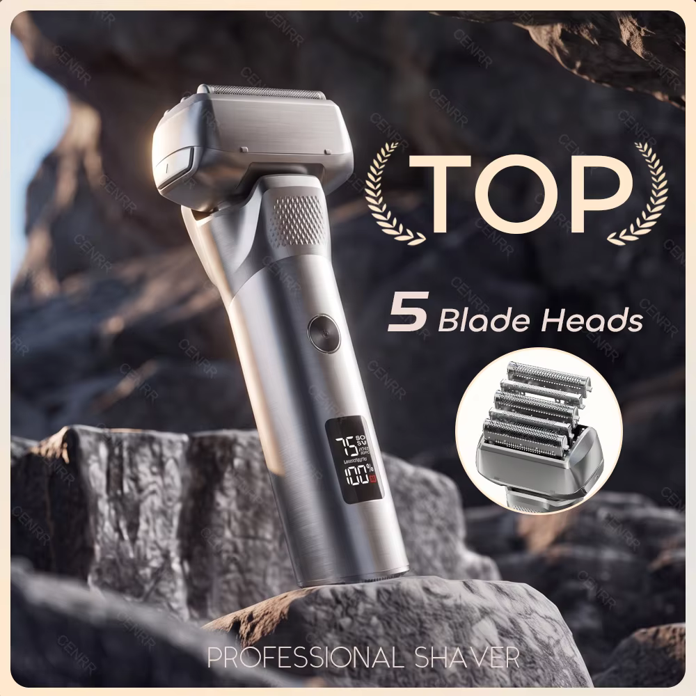 Nouveau rasoir électrique portable pour hommes, tondeuse à barbe mini, rasoir oscillant étanche, cadeau de voyage d'affaires, machine à raser pour hommes
