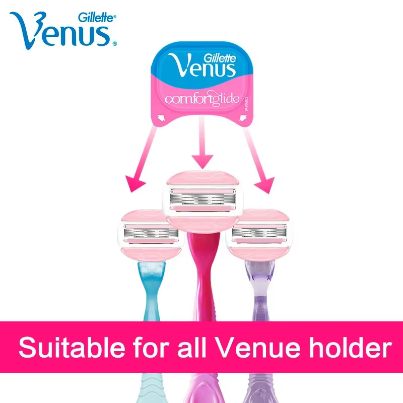 Lames de rasage pour femmes, 3 pièces, rose, Gillette Venus, Spa, pour filles