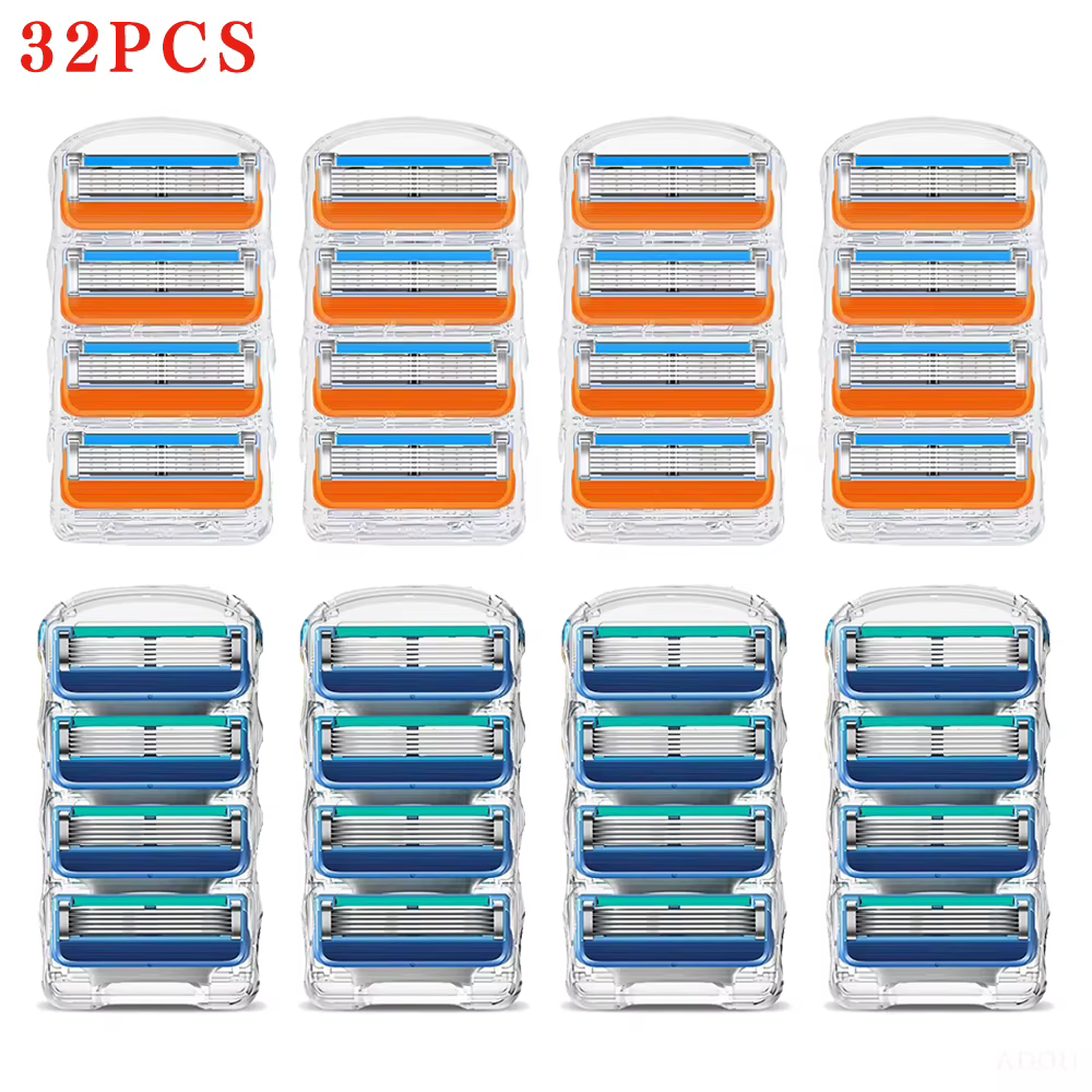 16-64 lames de rasoir en acier inoxydable