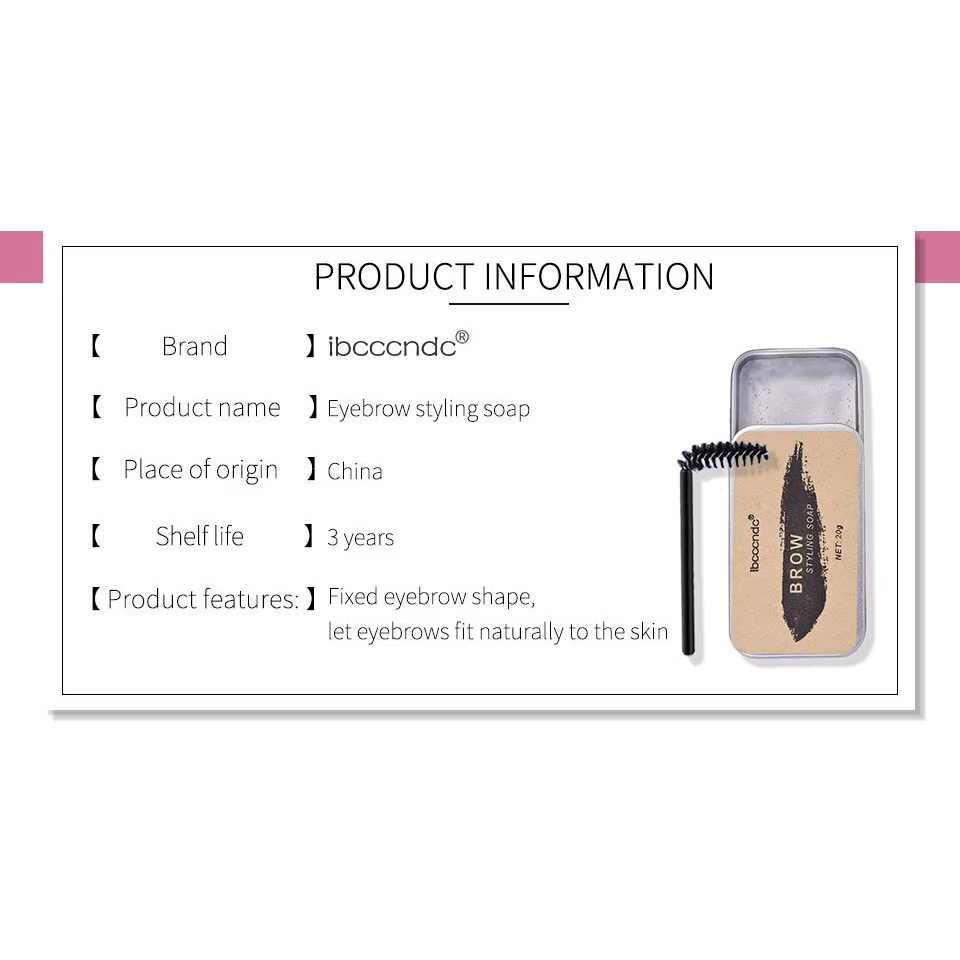 Gel fixateur de cire coiffante pour sourcils