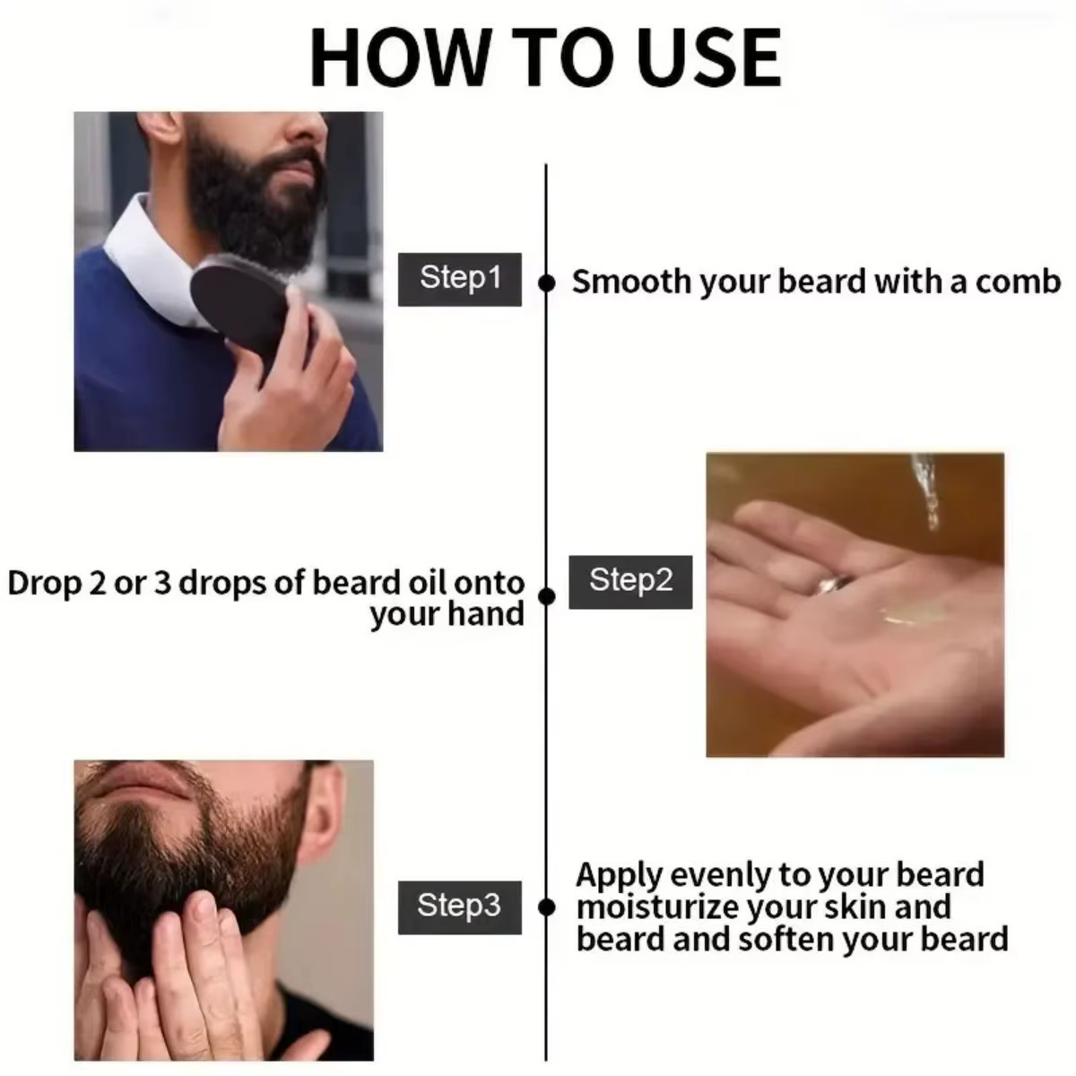 100% naturel accélérer les poils du visage cultiver la barbe huile essentielle cheveux