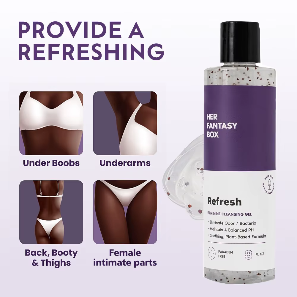 RefreshPH Balance Lavage du corps féminin naturel hydrate et rafraîchit Nettoyage doux Soins personnels