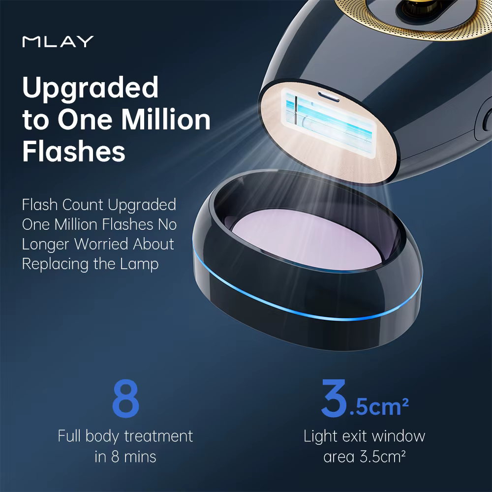 T17 flashs infinis épilation Laser Bikini épilateur glace dispositif froid Portable capteur de peau Machine d'épilation pour femmes hommes