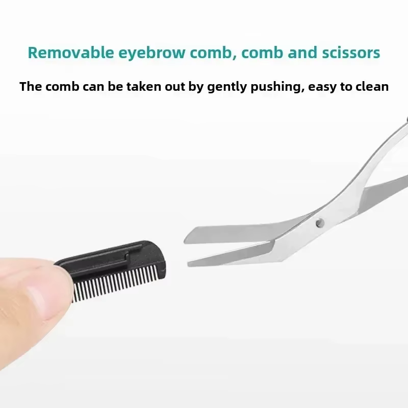 Ciseaux tondeuse à sourcils noirs