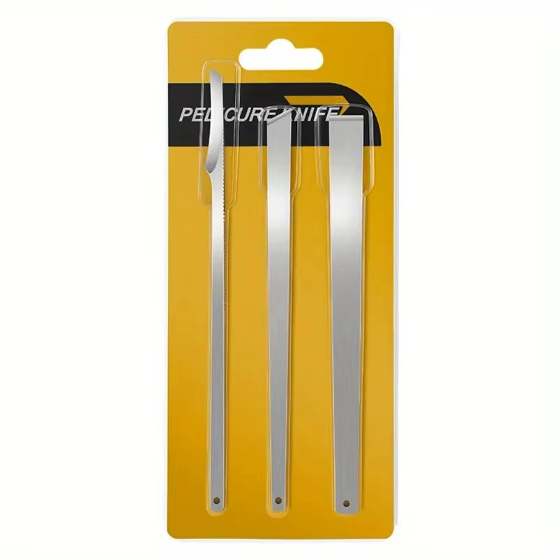 Ensemble de pédicure professionnel 3 pièces: outils de soins des pieds en acier inoxydable pour l'élimination des ongles incarnés