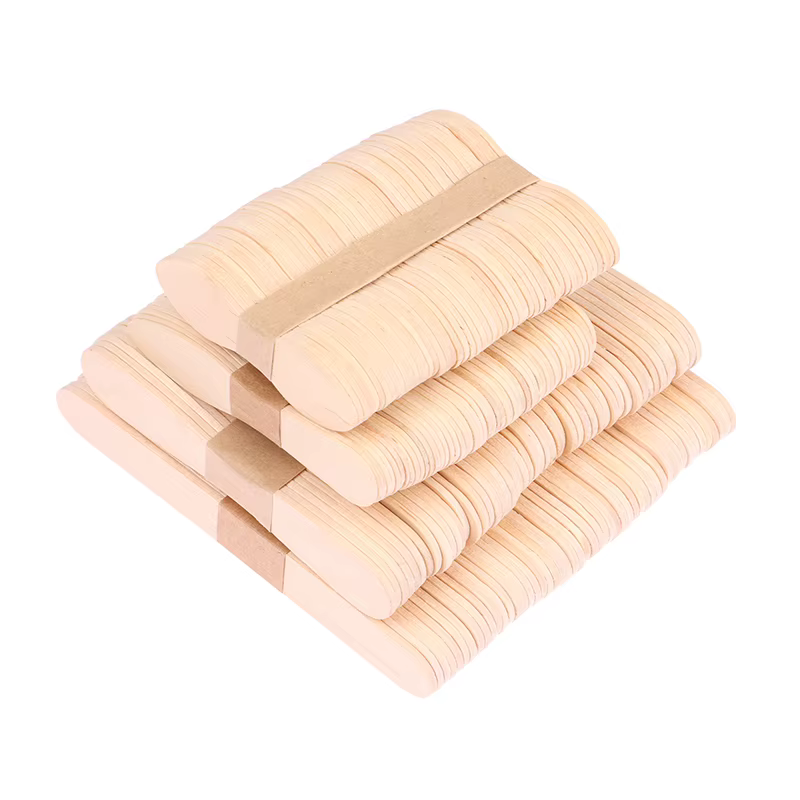 Spatule en bois pour épilation du corps pour femme