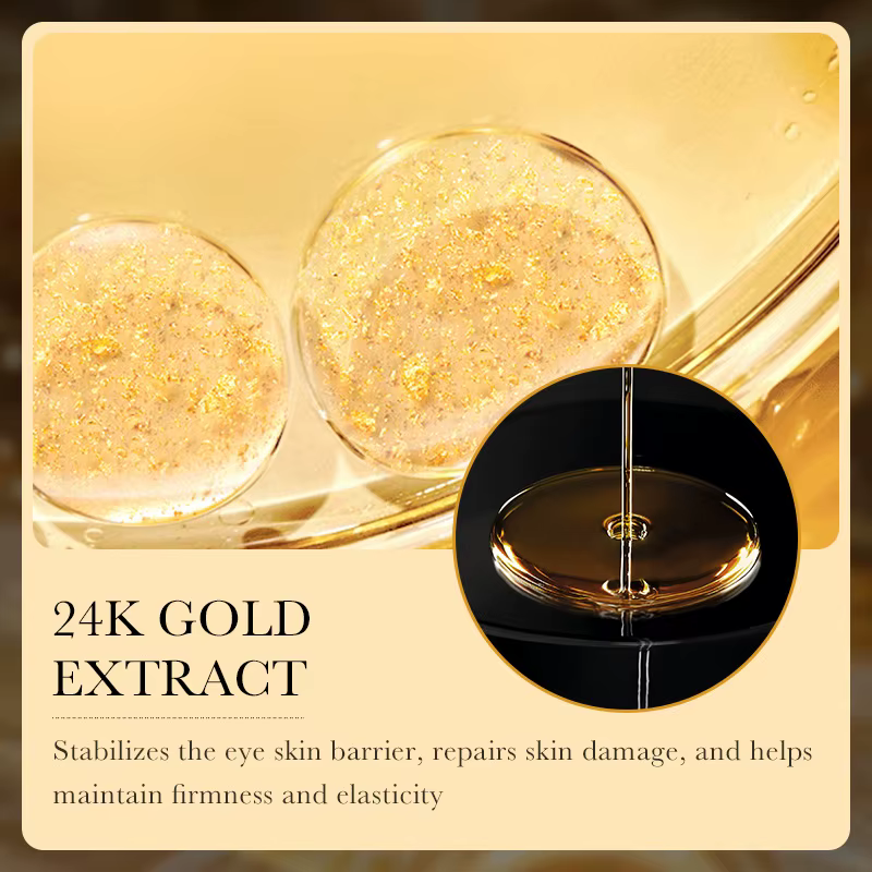 Crème pour les yeux à l'acide hyaluronique or 24 carats