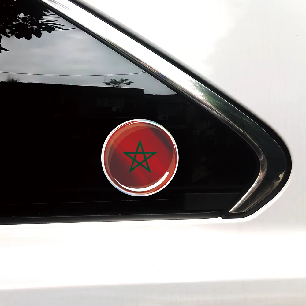 Autocollant de voiture en époxy Laser drapeau du Mozambique du mexique, autocollant 3D pour réservoir de moto, étui à autocollants, accessoires à forte adhérence