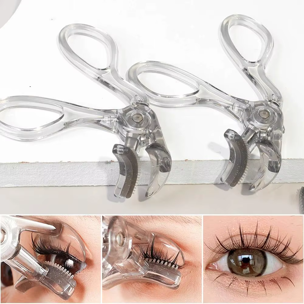 Recourbe-cils double type avec peigne – Options de clips larges et partiels