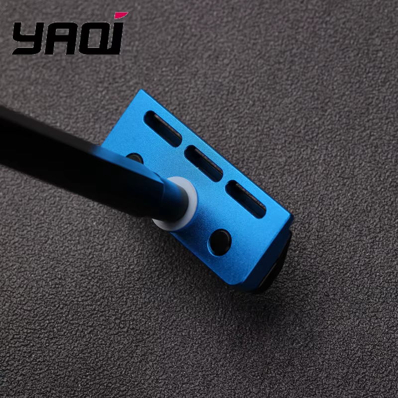 Nouveau rasoir de sécurité 2026 YAQI noir et bleu Tachi (version aluminium) léger à lame simple