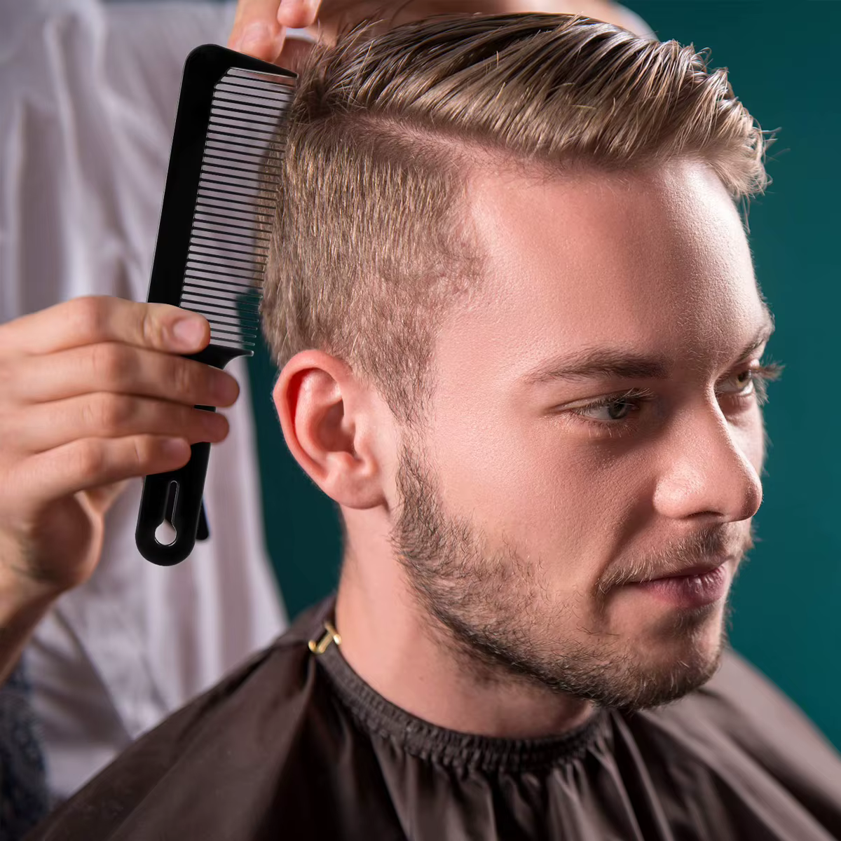 Peignes de tondeuse à dessus plat pour barbier