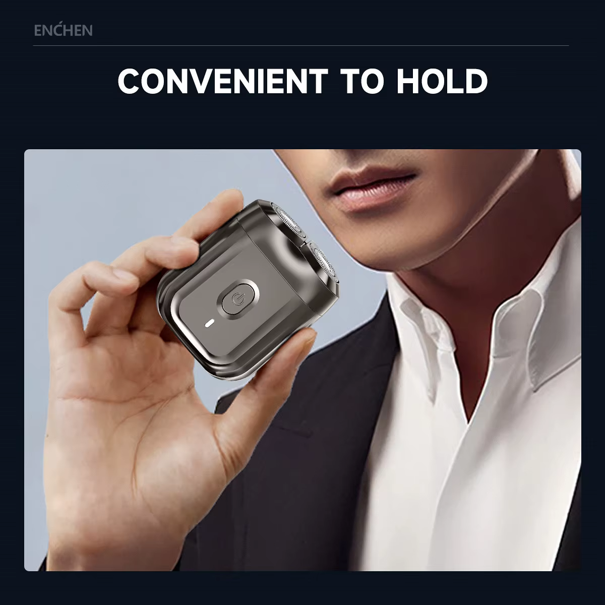 ENCHEN Mini 6 rasoir électrique avec têtes flexibles à 2 directions charge de Type C 100% tête de coupe magnétique étanche facile à nettoyer