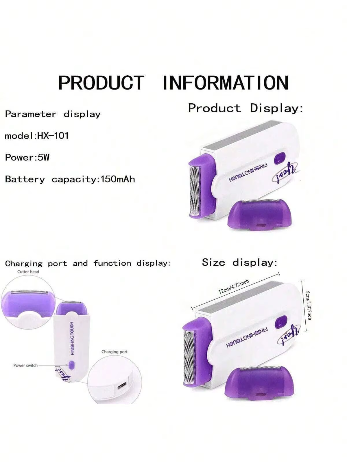 Kit d'épilation laser professionnel indolore
