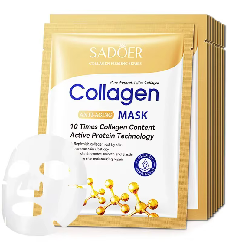 5/10/20/30 pièces SADOER collagène masque Facial raffermissant hydratant réparation éclaircissant soin de la peau