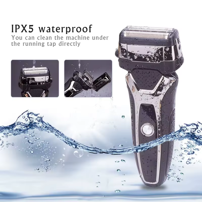 Surker rasoir électrique pour hommes Rechargeable Intelligent Type alternatif