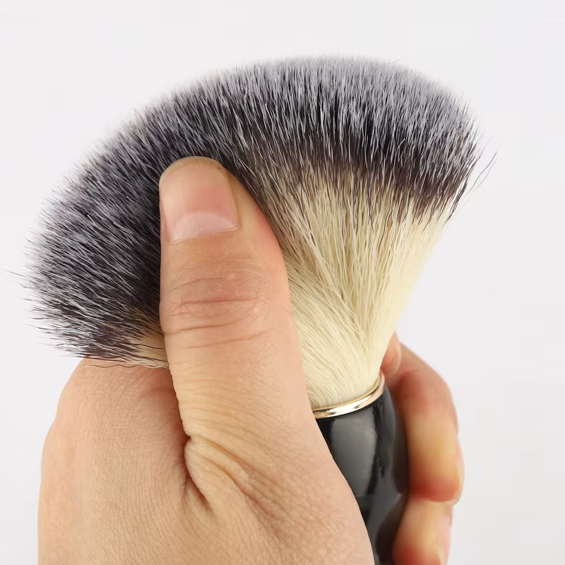 Brosse de rasage en poils de blaireau naturel pour hommes