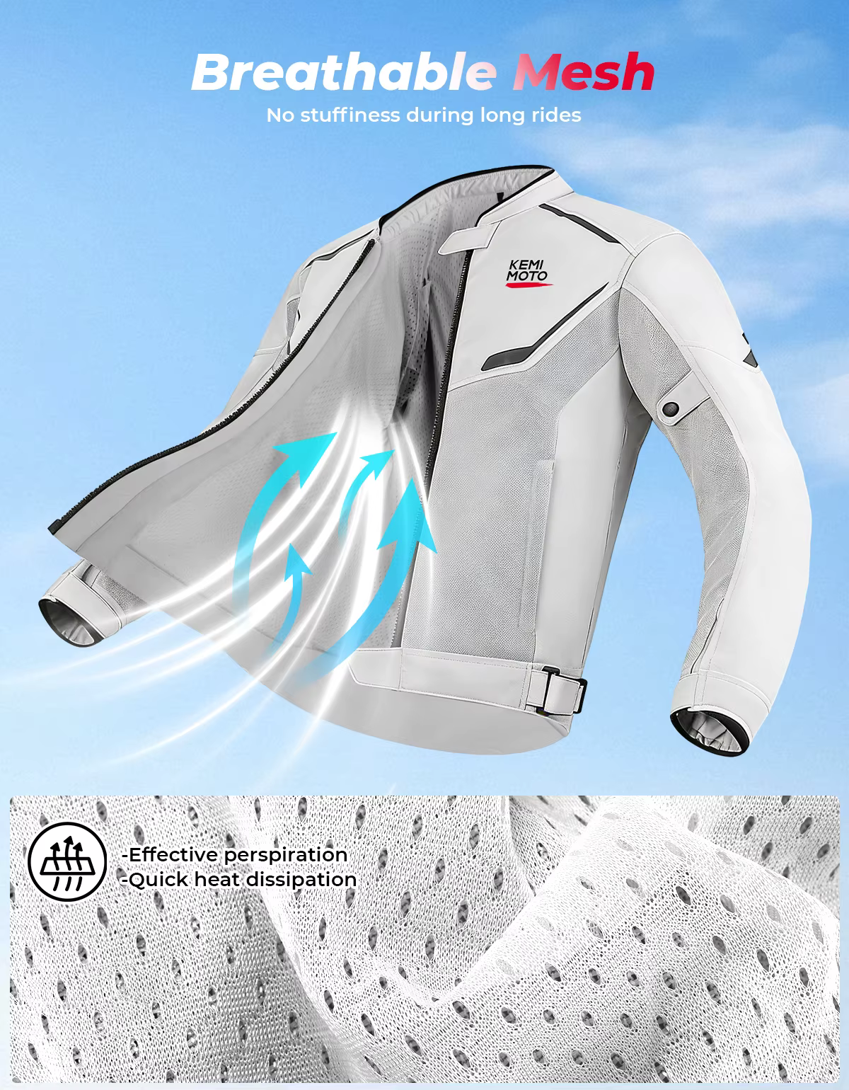 Veste de moto pour hommes, vêtements d'été respirants, équipement de protection CE intégré, maille douce, tenue de cyclisme tout-terrain pour Motocross
