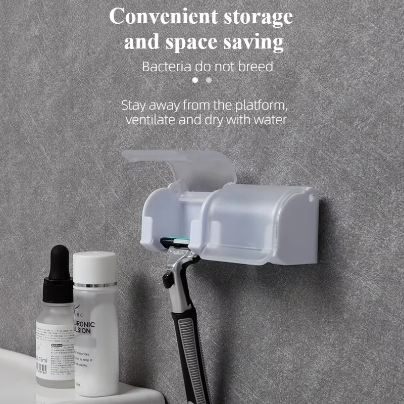 Boîte de support de rasoir anti-poussière