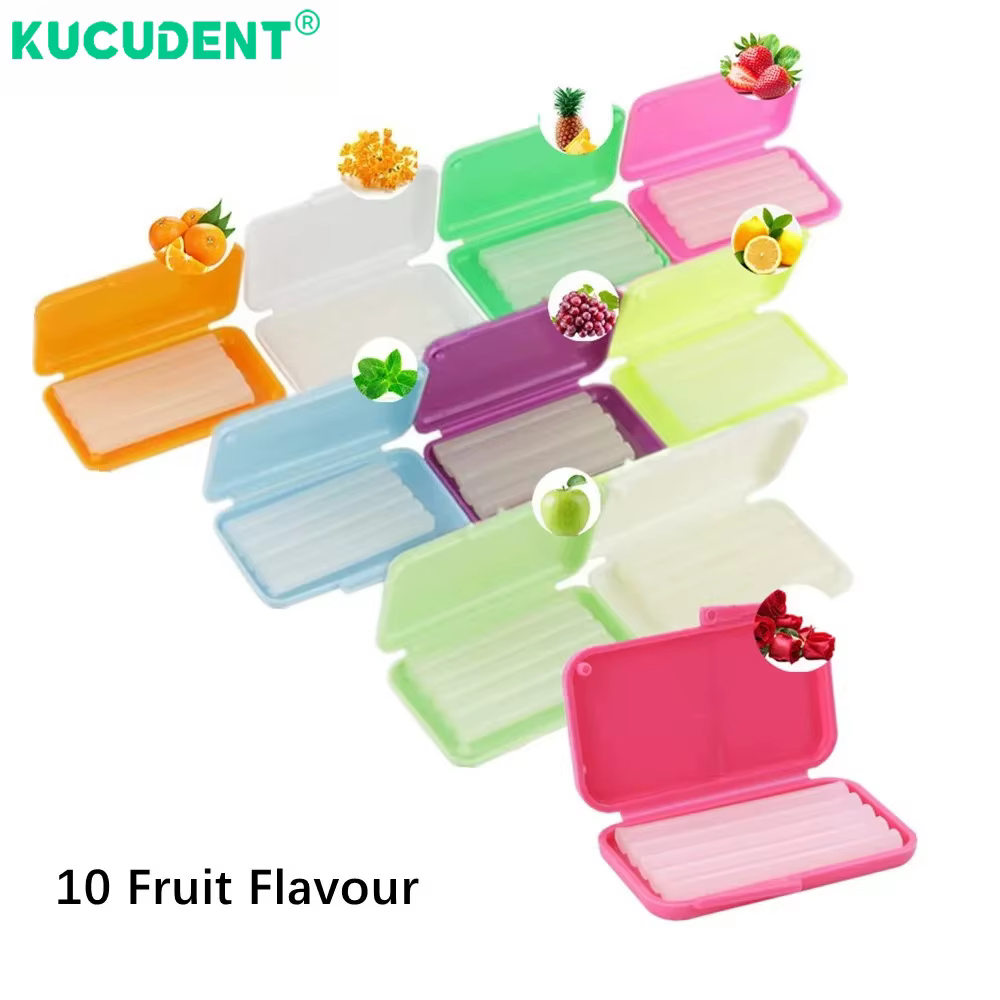 100 boîtes de cire orthodontique dentaire pour appareils dentaires, soulagement des gencives, Irritation, protection des lèvres et des gencives, blanchiment des dents, fruits, 10 parfums, soins buccau