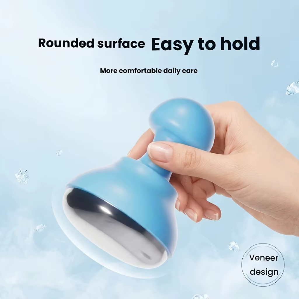 Masseur facial froid pour soulager les gonflements matinaux, les coups de soleil et la chaleur – Outil de massage facial rafraîchissant