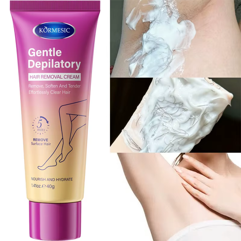 Crème d'épilation permanente