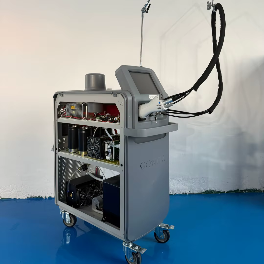 Machine professionnelle d'épilation au laser Alexandrite avec dispositif de refroidissement cryogénique DCD pour salon de beauté
