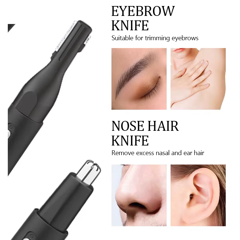 Kemei 6668 tout en un stylo nez tondeuse pour hommes femmes électrique