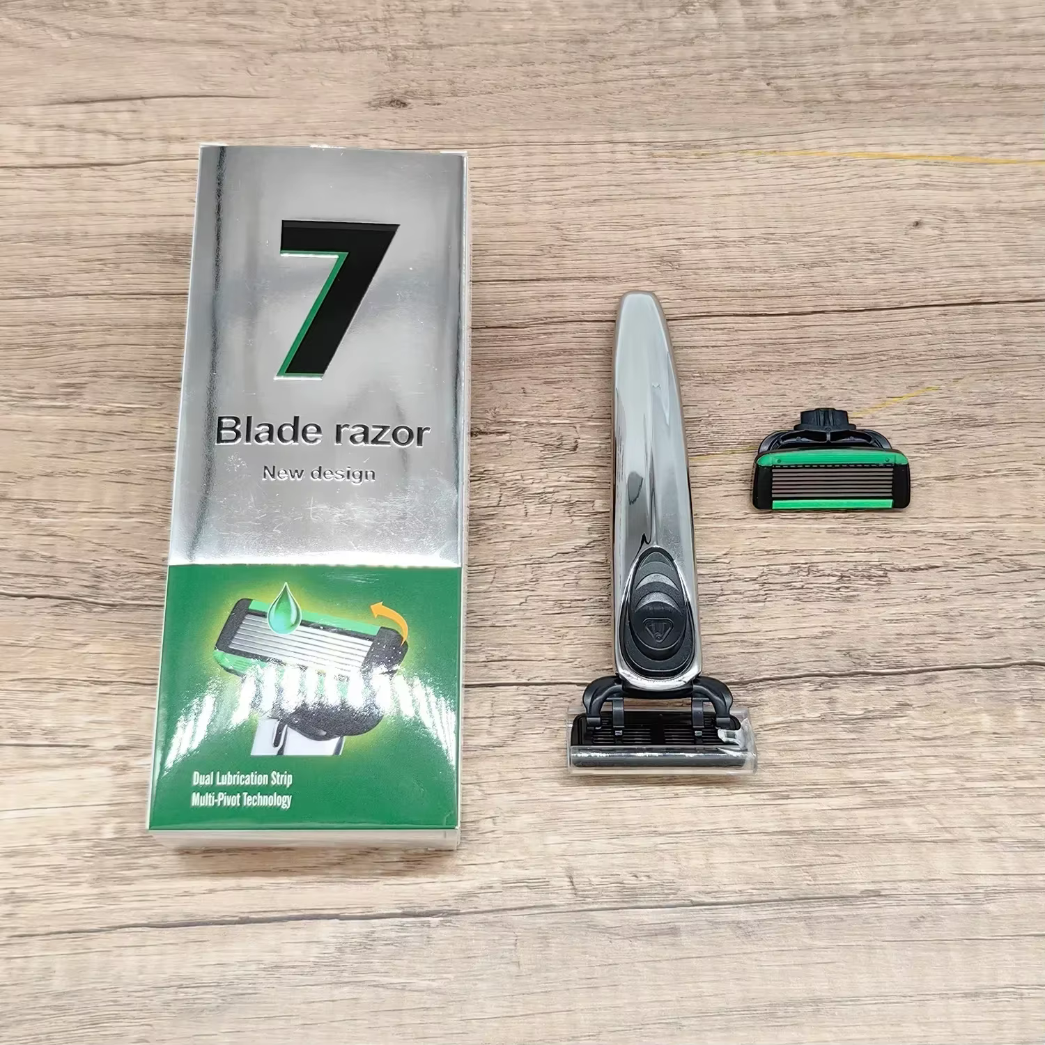 Nouveau rasoir manuel pour hommes lame à 7 couches couteau de rasage lames en acier inoxydable aucun dommage à la peau