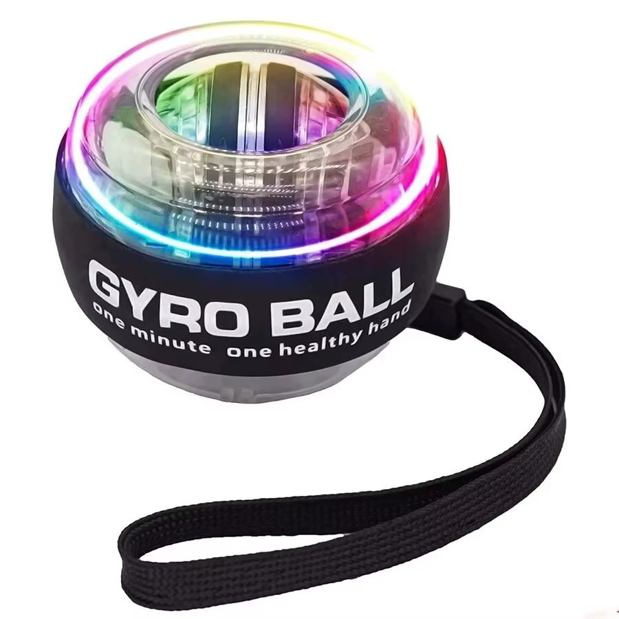 Boule d'entraînement de puissance de poignet LED, gyroscope à démarrage automatique, balle de poignet, bras, Force musculaire, équipement d'exercice de Fitness, renforcement