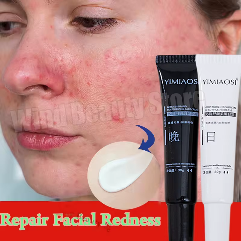 Crème réparatrice pour les rougeurs du visage