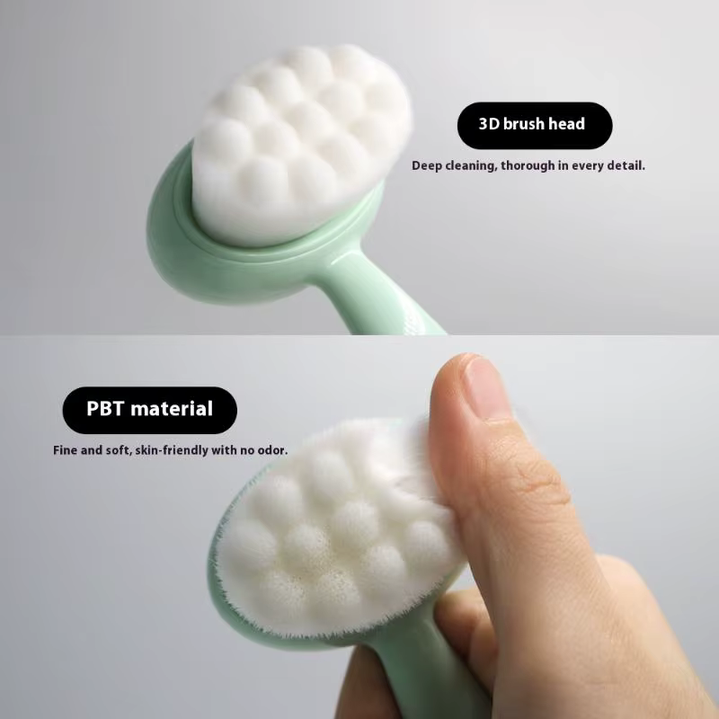 Brosse de nettoyage du visage douce, nettoyeur de pores en profondeur, exfoliant de points noirs, outil de lavage du visage