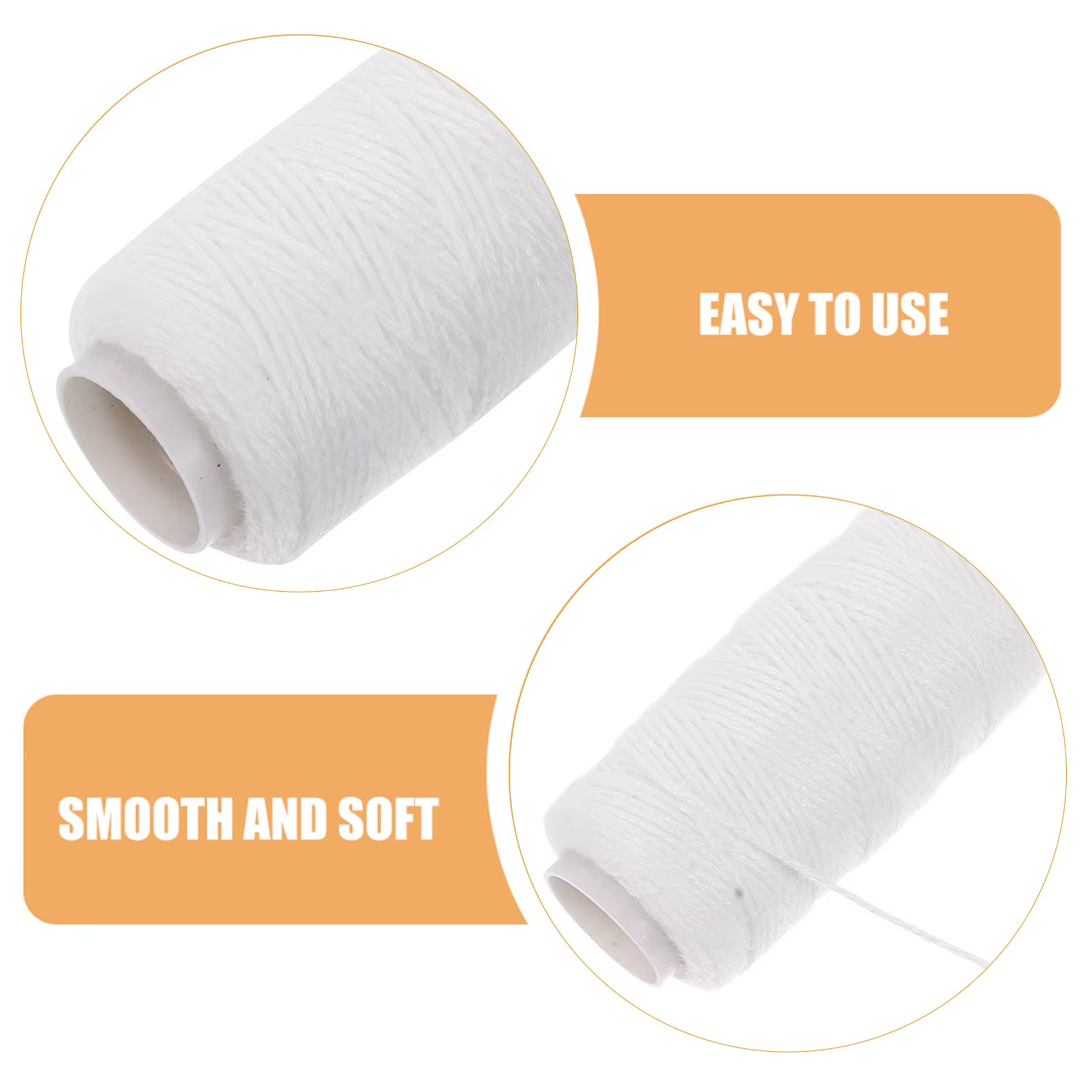 Lot de 6 outils d'épilation au fil de coton pour le visage et les sourcils