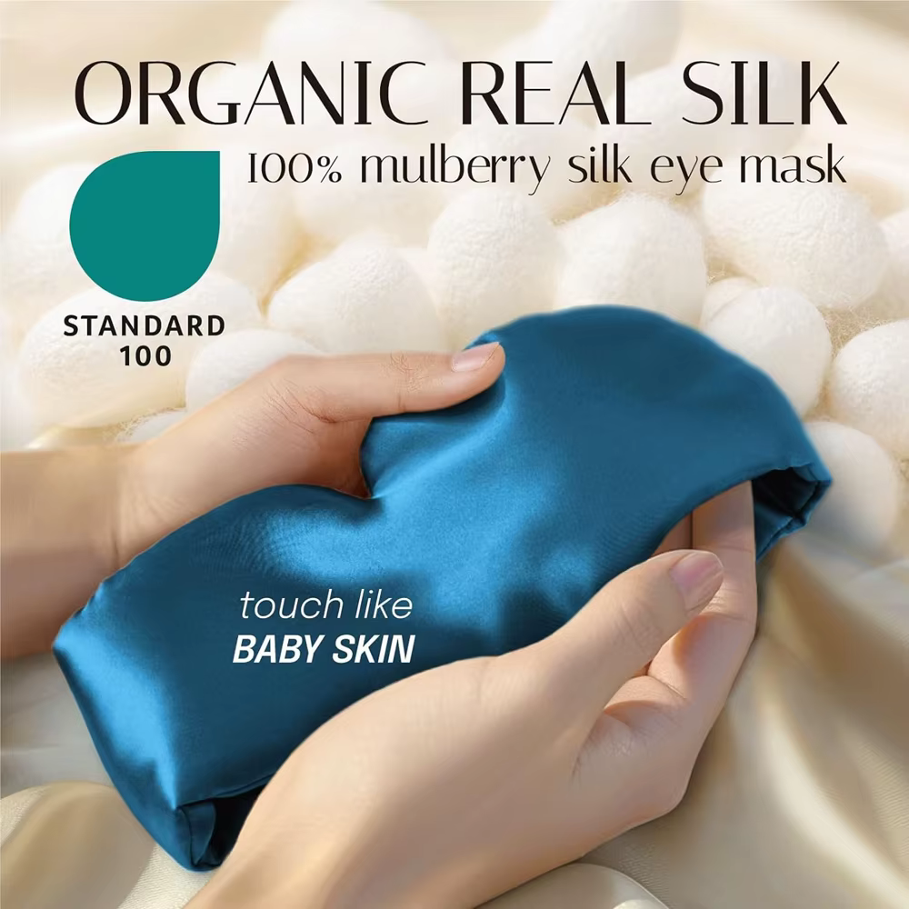 Masque de sommeil en soie