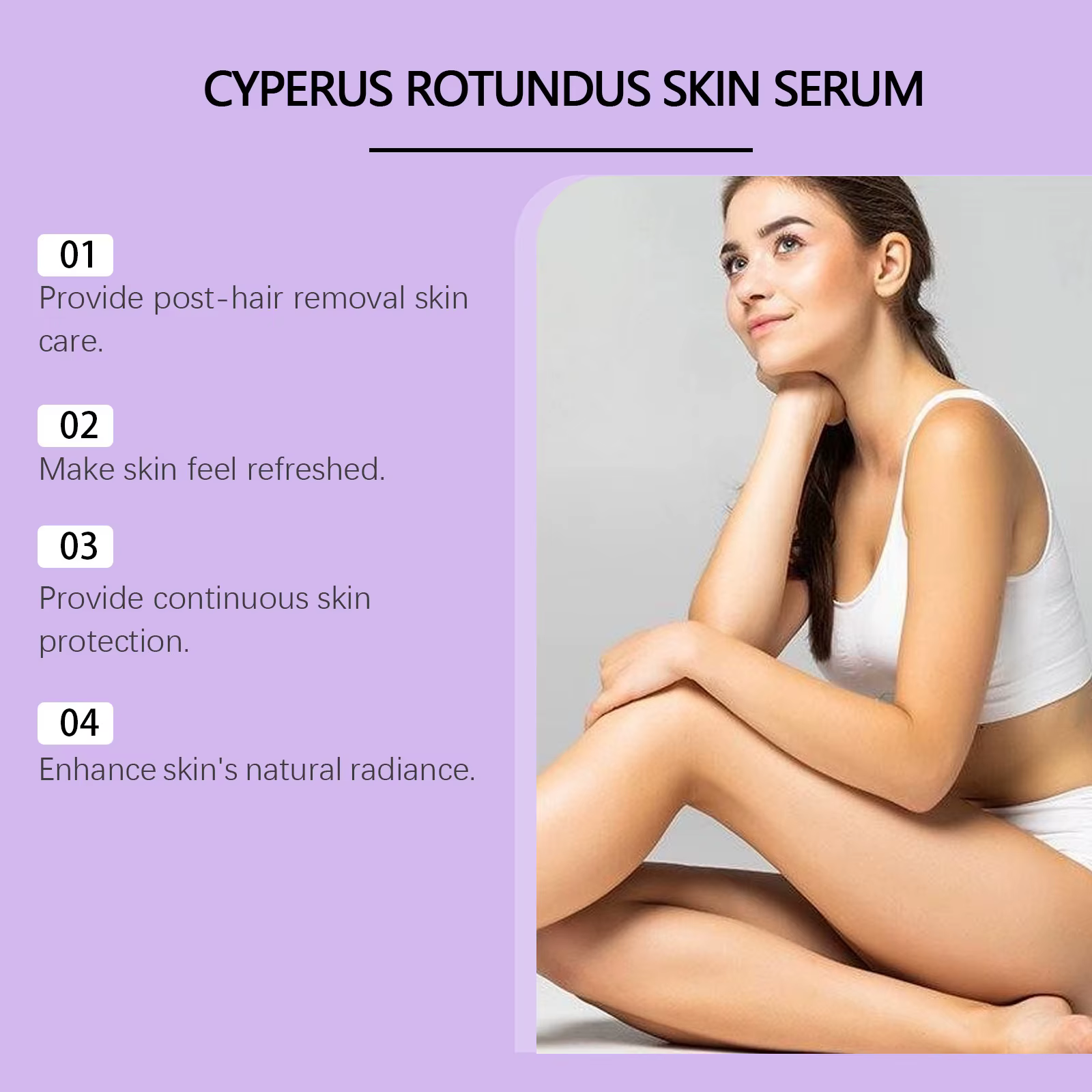 Cyperus Rotundus huile pour épilation prévenir la croissance des cheveux produits supprimer inhibiteur