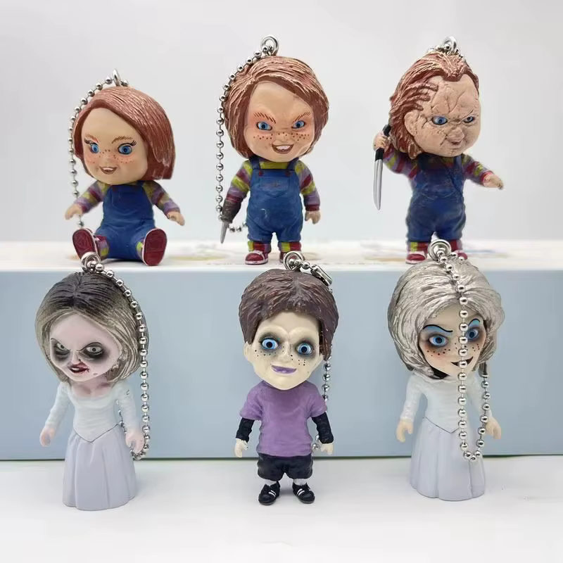 Nouvelle figurine de poupée fantôme à tête oscillante, boîte mystère, jouet de décoration, breloque porte-clés, cadeau de festival