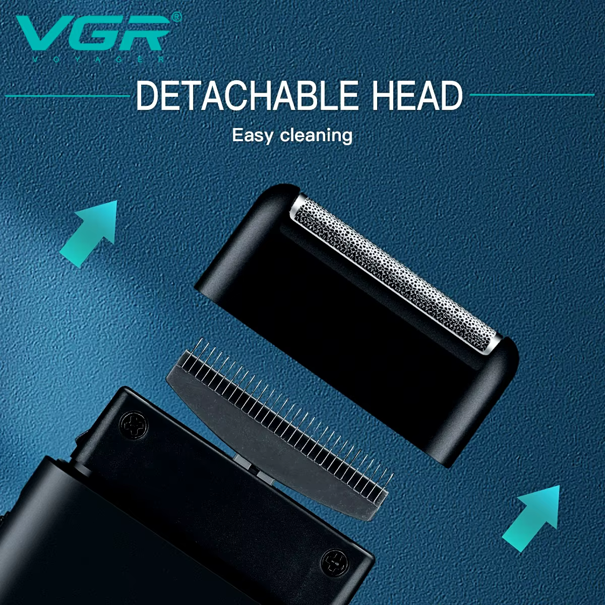 VGR Rasoir électrique Tondeuse À Barbe Professionnelle