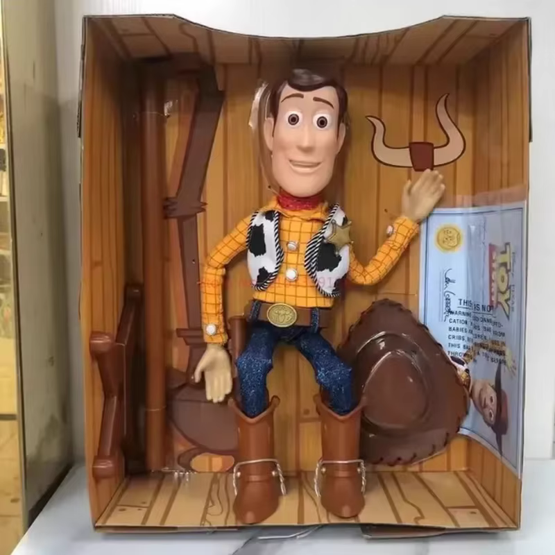 Peluche interactive parlante Woody le shérif de Toy Story de Pixar, réplique de film de luxe du 20e anniversaire