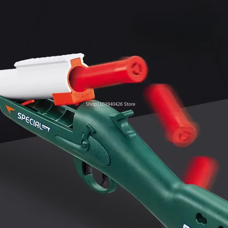 S686 Pistolet Lanceur de Billes Souples Airsoft à Éjection de Douilles, Jouet de Tir pour Jeux CS en Extérieur, Cadeau Amusant pour Garçons