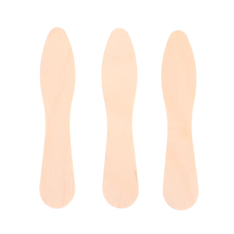 Spatule en bois pour épilation du corps pour femme