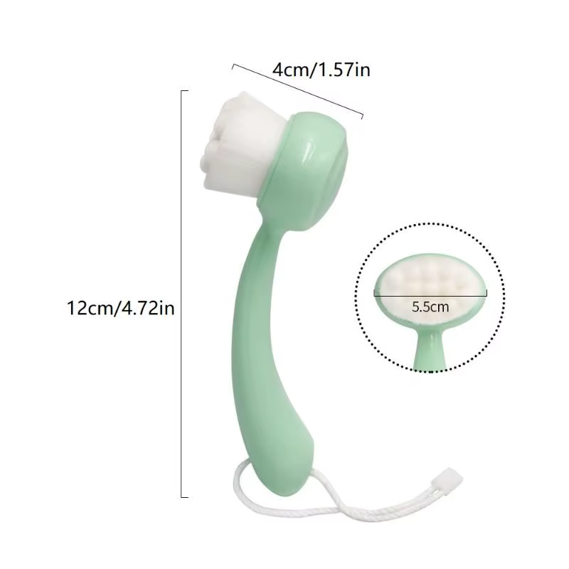 Brosse de nettoyage du visage douce, nettoyeur de pores en profondeur, exfoliant de points noirs, outil de lavage du visage
